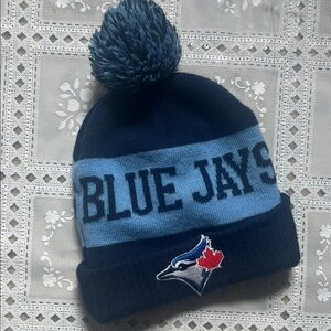 Toronto Blue Jays Pom Beanie - Navy and Light Blue